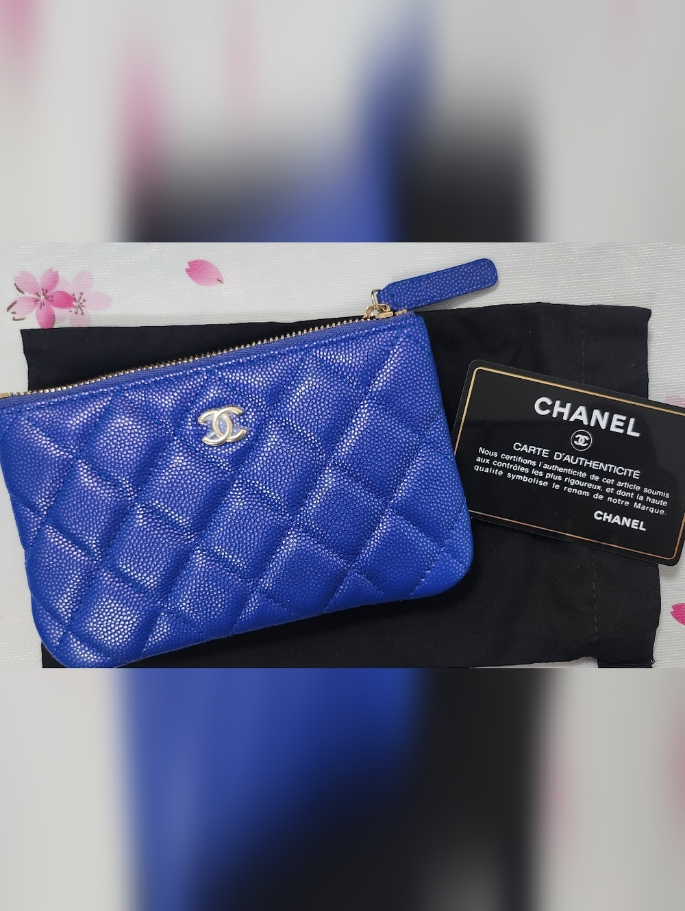 Chanel Iridescent Blue Mini O-Case - Picture 2 of 7